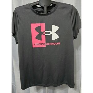 Women's XL Under Armour Short-Sleeve Black Athletic Shirt